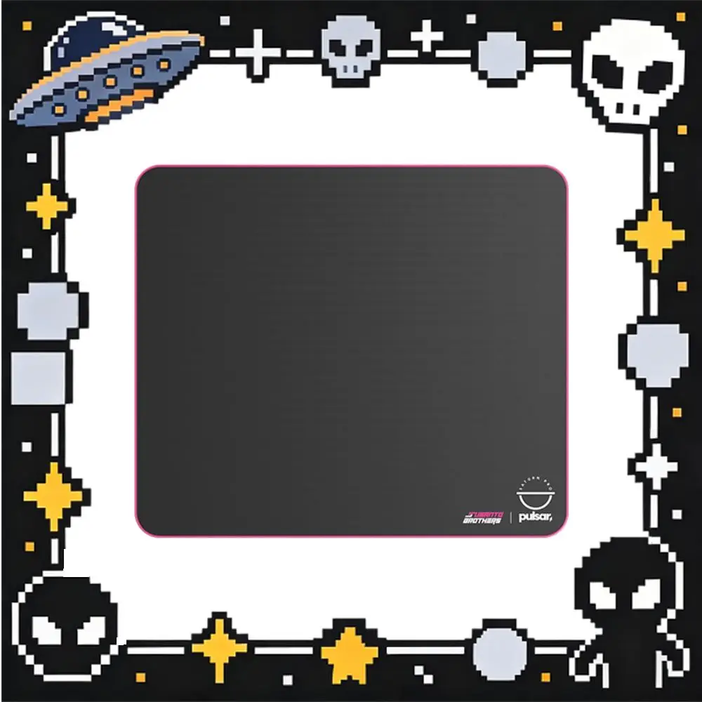 Pulsar eS Saturn Pro Gaming Mouse Pad Susanto Brothers Edition XL Soft 490x420mm Black Low Profile Stitched Edge