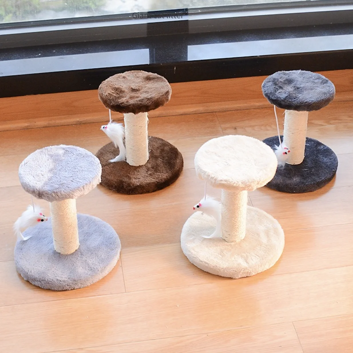 

Твердая милая кошачья дерево, кошка, скалолазание с подвесной мышью, 4 цвета, 36 шт./кор.