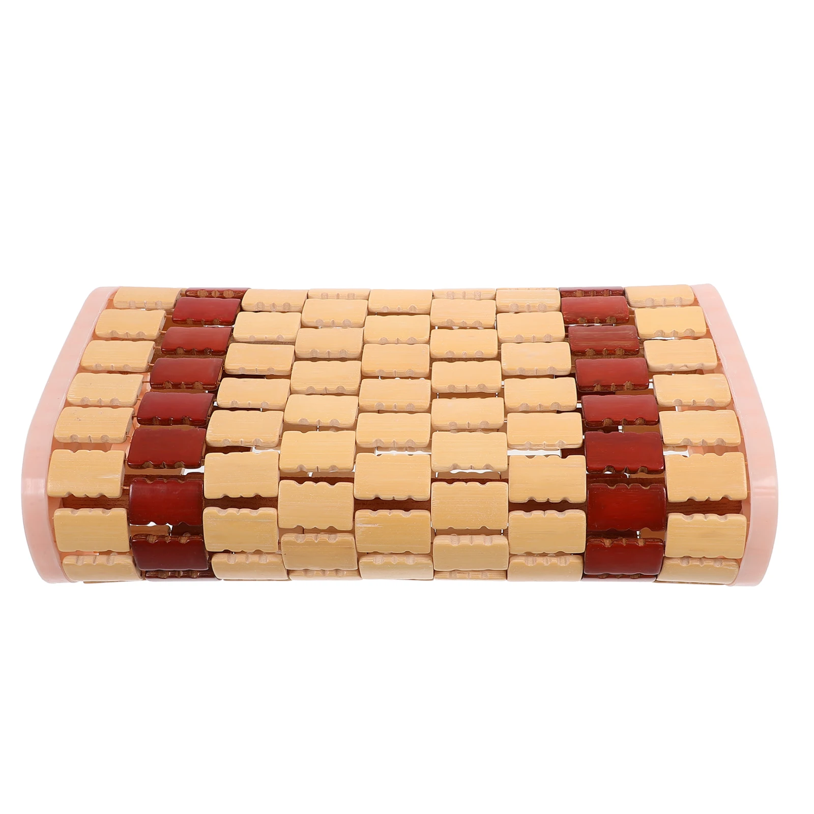 

Cool Neck Protection Bamboo Pillow Lightweight Hollow Cervical Mat for Travel Bath Tub Camping Cooling Summer Reusable Safe