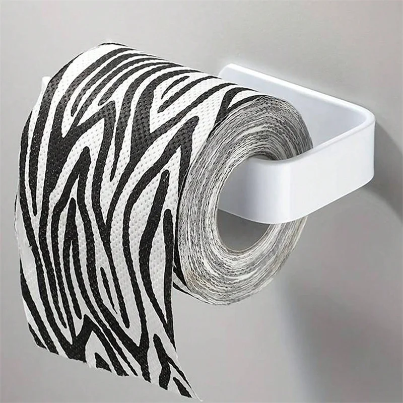 Toallero autoadhesivo montado en la pared, soporte de papel higiénico sin perforaciones, colgador de rollo de toalla de tejido, estante de almacenamiento para baño y cocina