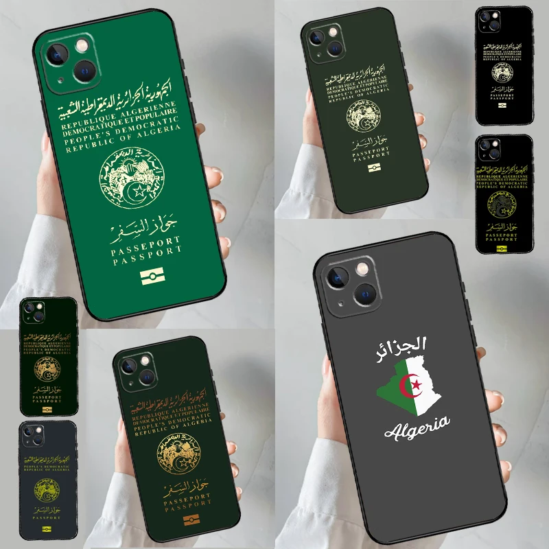 Algerian Passport Case For Samsung Galaxy A06 A16 A26 A56 A57 A37 A17 A55 A35 A15 A53 A13 A32 A52 A54 A34 A14