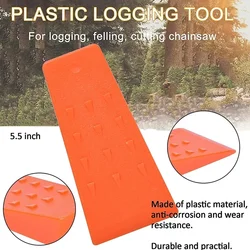 14cm Felling Wedges Plastic Chainsaw Wedges Wear Resistant Tree Cutting Wedges Logging Supplies Safety Chainsaw Accessories