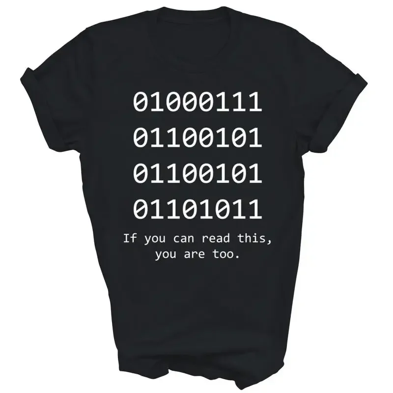 Funny Computer Binary Code Programmer Developer Geek T Shirt