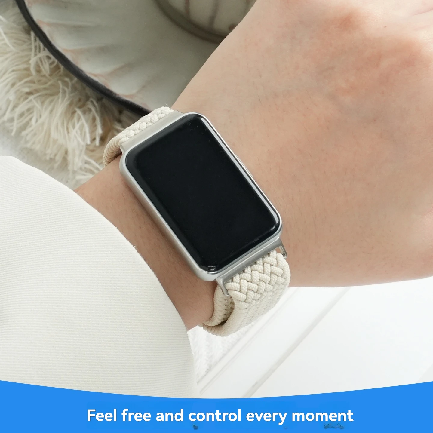 Para samsung galaxy fit3 relógio de náilon com fivela dobrável magnética pulseira esportiva inteligente verão na moda respirável corrente relógio