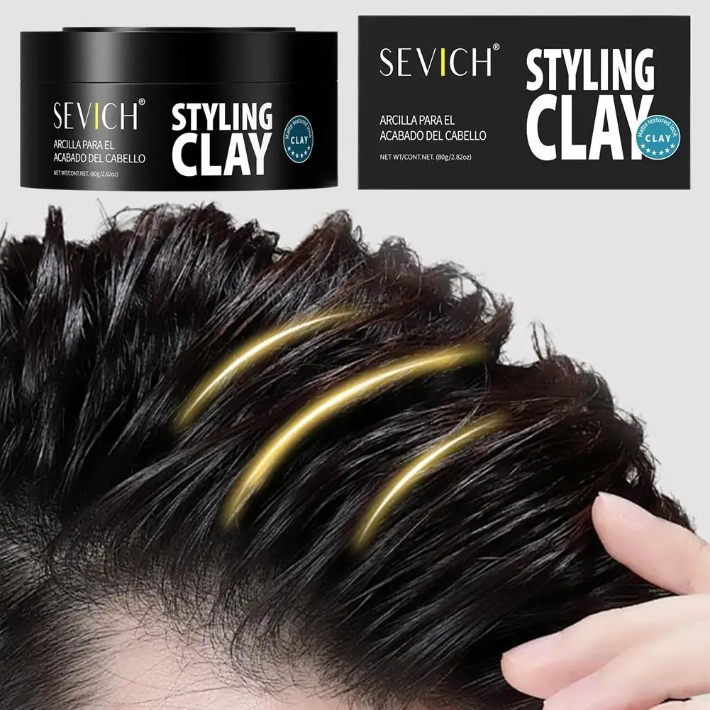 

80g Hair Styling Gel Matte Hair Clay Lasting Stereotype Convenient Cream Matte Easy Strong Smooth Wash Clay Hold R0V3