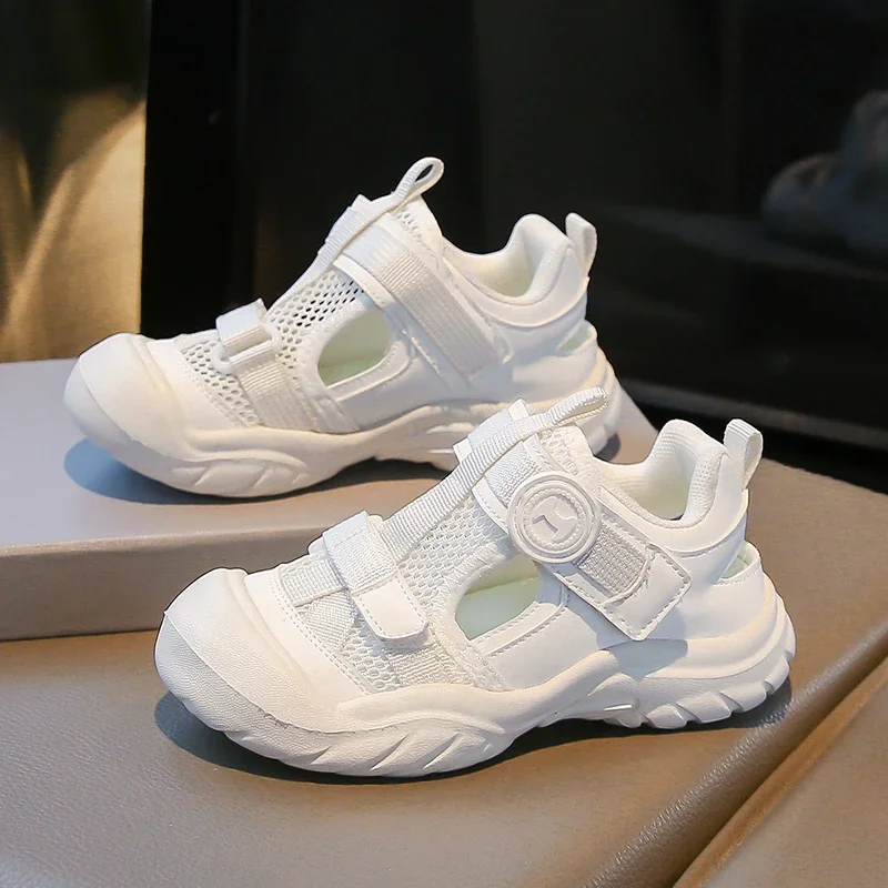 Children Sports Sandals for Girls Boys 2025 Summer New Fashion Korean Style Soft Bottom Anti-slippery Versatile Casual Sneakers