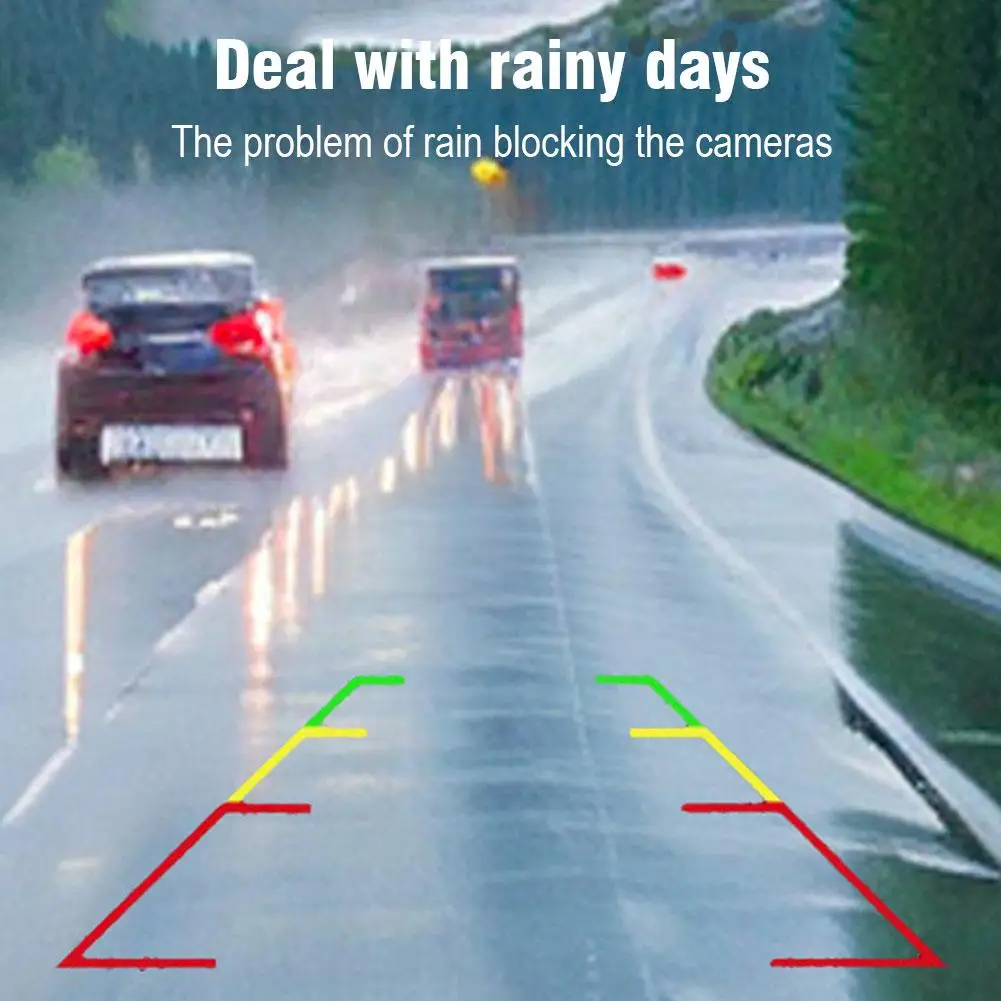 2 قطعة سيارة عكس الكاميرا غطاء للمطر كاميرا خلفية للسيارة غطاء للمطر 360 درجة عرض سيارة كاميرا الرؤية الخلفية حماية تقليم الغبار درع