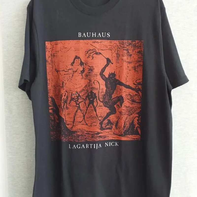 

Футболка Bauhaus lagarija nick, черная футболка в подарок vtg с коротким рукавом NH15097