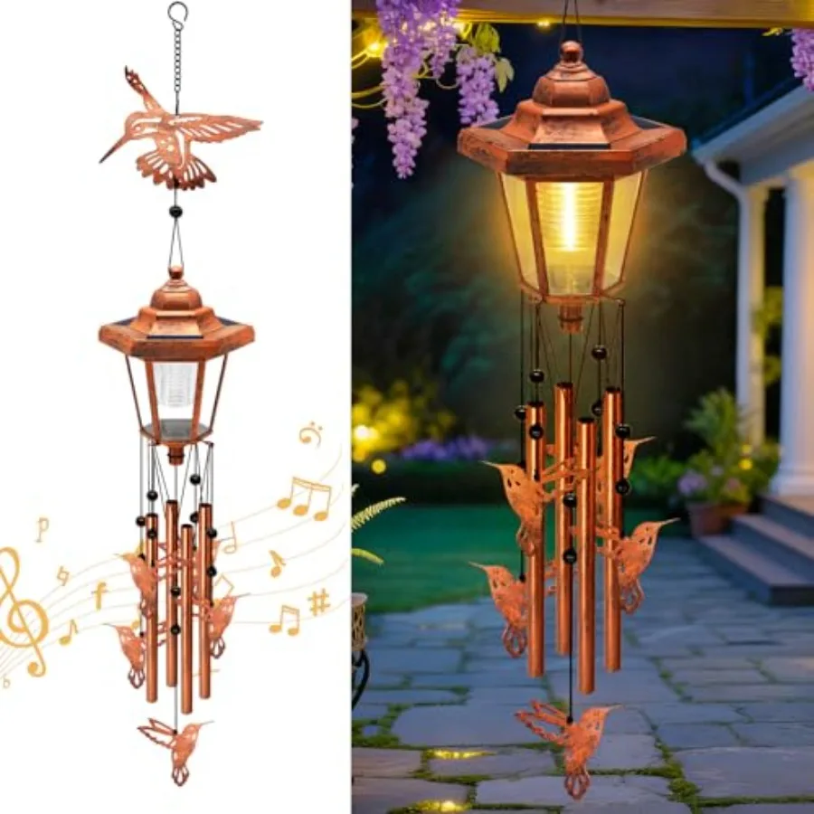 

Large Solar, Gifts for Women Mom Grandma Wife Sister Daughter Neighbor, Classic Bronze with cher, Solar Decor Lights for Outdoo