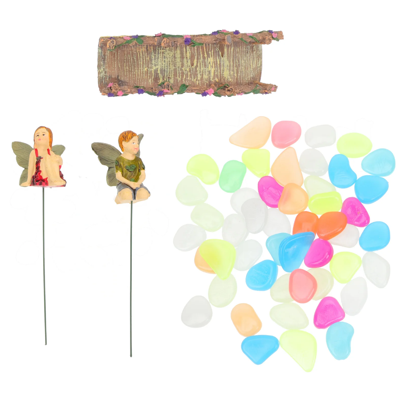 

1 set Garden Decoration Resin Stakes Set Bridge Ornament Home Decorative Yard Art Outdoor Statues Adornment Garden Gift Backyard