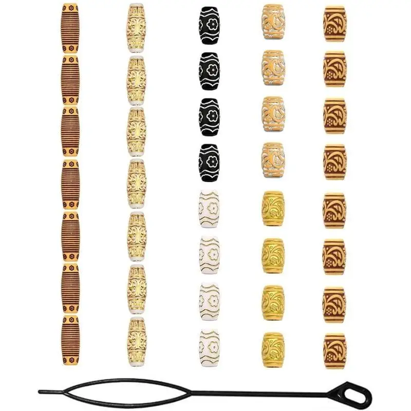 

652F Dreadlock Hair Braids and Ear Cuffs Wedding Hair Jewelry Holiday Hair Accessoy for Fashion Styling