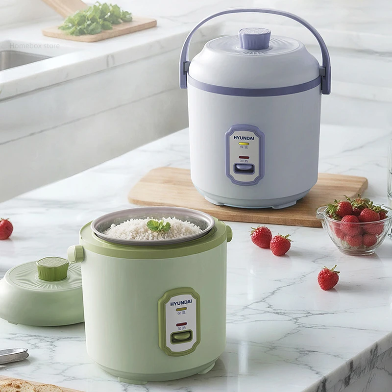 1.2L وعاء طبخ الأرز الصغير المحمولة وعاء الطبخ الكهربائي الغذاء تبخير طباخ غير عصا وعاء 200 واط طباخ متعدد للمنزل مكتب 220 فولت