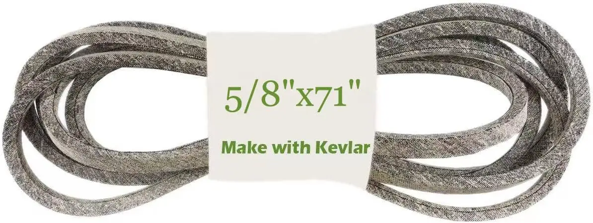 

5/8 x 71 Inch Replacement Parts Belt, Compatible for John Deere Cadet, Lawn Mower Deck Belt M127926, Make with Kevlar