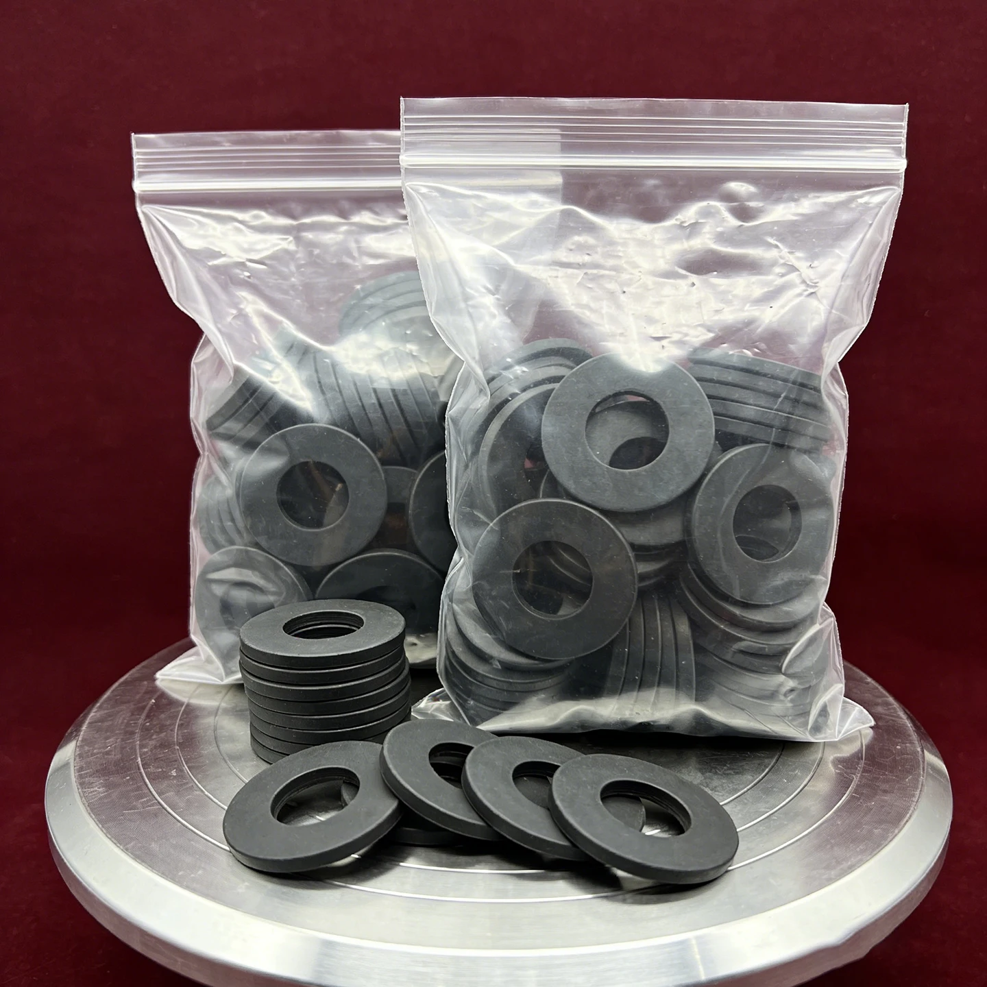 H2mm M7-M20mm Flat Washer Gasket NBR VMQ FKM EPDM Fluorine Black Nitrile Rubber Silicone Seals Washer Red White O Ring