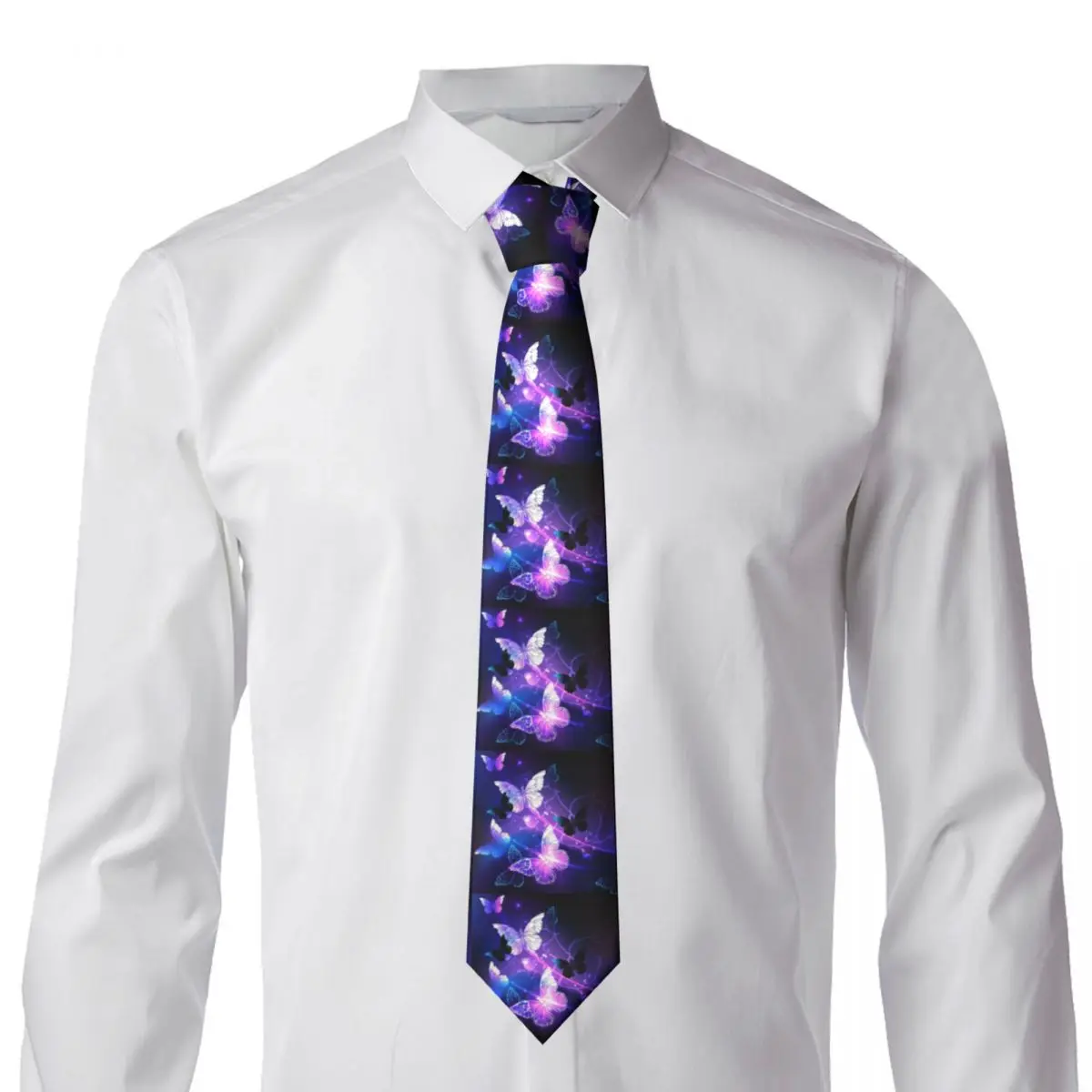 Classic Night Butterflies Neckties Men Personalized Silk Insect Business Tie