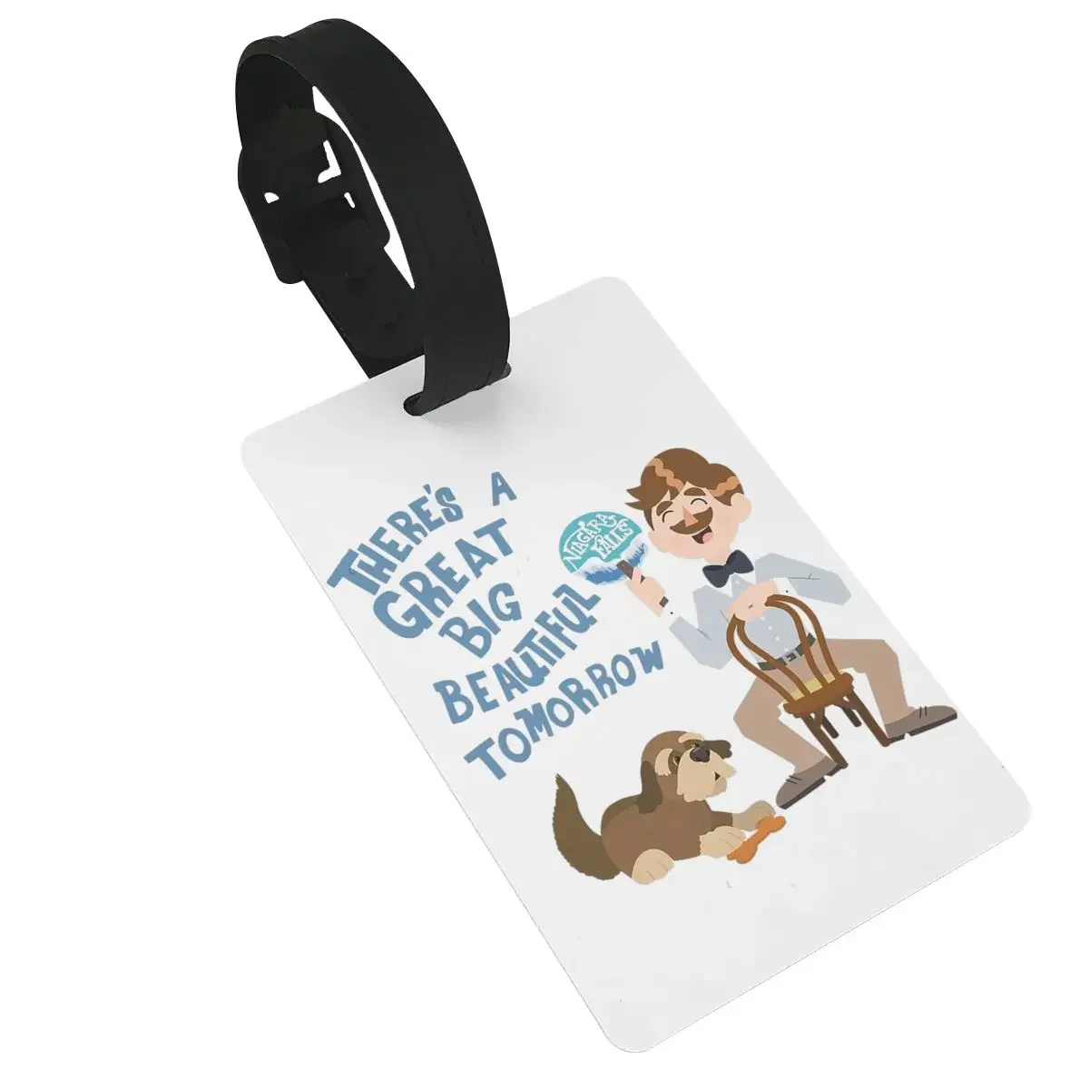 

Man Has A Dream Luggage Tags Suitcase Accessories Travel PVC Fashion Baggage Boarding Tag Portable Label Holder ID Name Address