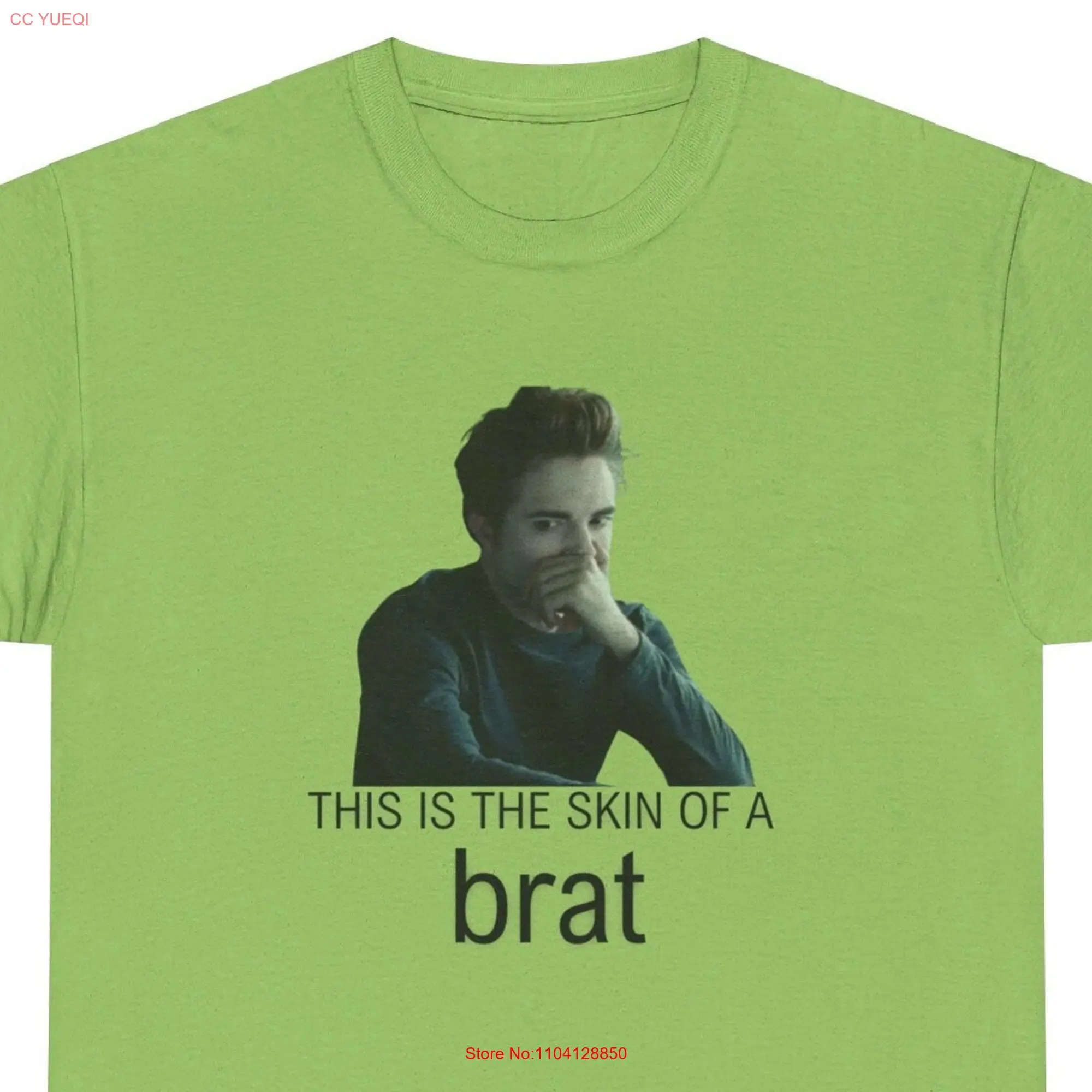 This is the skin of a brat funny themed Twilight tee summer Heavy Cotton T Shirt long or short sleeves