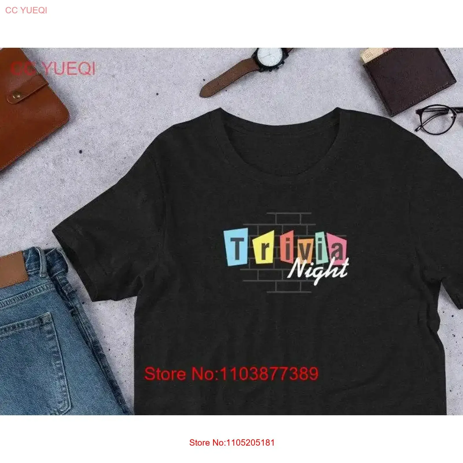 

Футболка Trivia NighT для игрока Team Queen of King Game, винтажный стираный топ для повседневной носки, уличная одежда, слегка растянутый