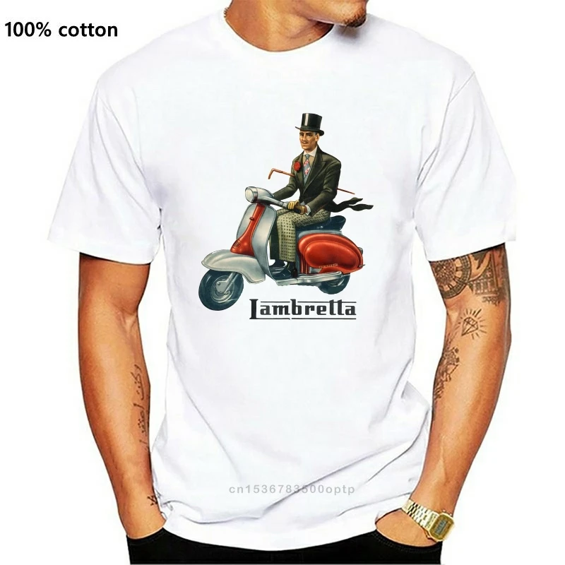 Classic Vintage 1950 Lambretta Scooter Decal -VespaModHipster Men Women Unisex Fashion tshirt Shipping  Hoodie