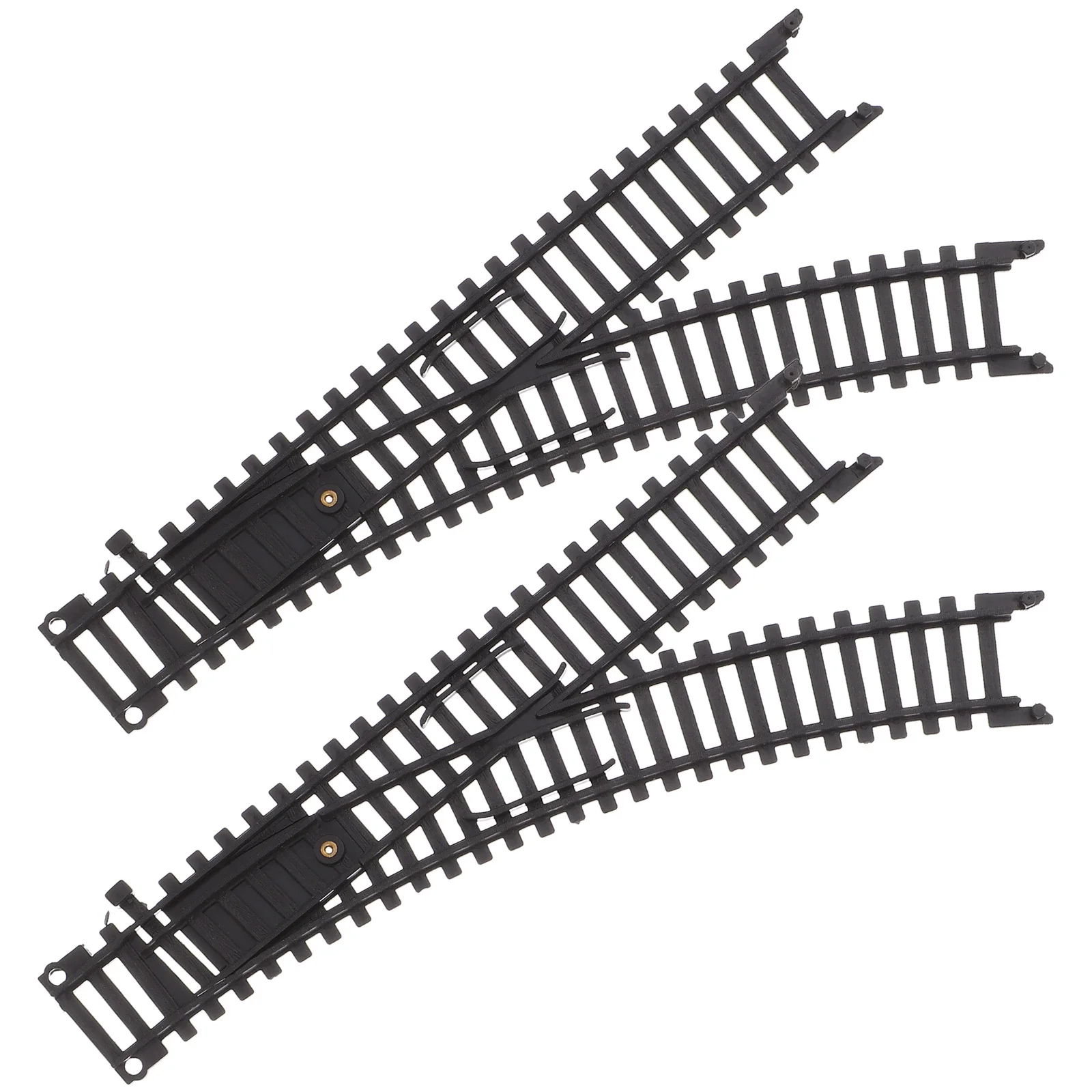 1 par de vías de tren de alta velocidad simuladas, juego de ferrocarril eléctrico para niños, juego de construcción creativo, sistema de ferrocarril educativo, diversión para niños