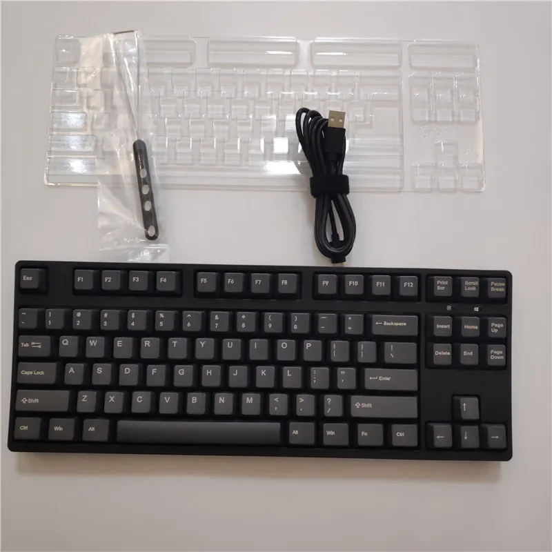 Imagem -02 - Ganss-usb tipo c com Fio Teclado Mecânico para Jogos Cereja mx Marrom Vermelho Preto 87