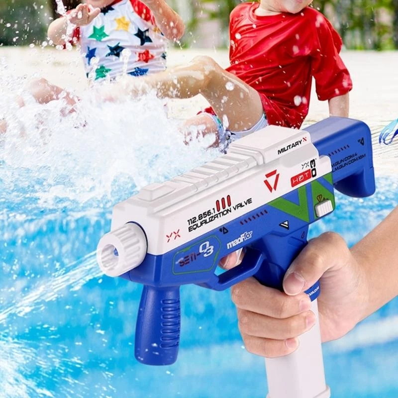 Pistola acqua elettrica automatica per bambini, spiaggia all'aperto, giocattolo per bambini capacità 15UB