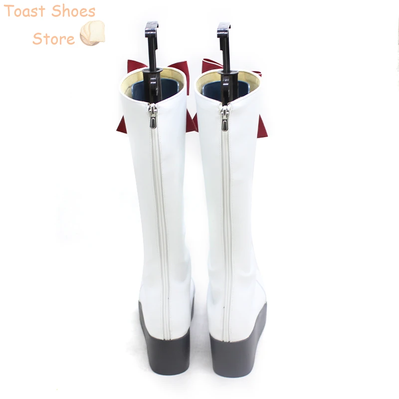 Vtuber Hinano Tachibana PU couro Cosplay sapatos, Halloween Carnaval Botas, Prop Costume