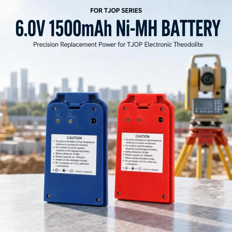6.0V 1500mAh Ni-MH Rechargeable Replacement Battery for TJOP Electronic Theodolite Surveying Instrument