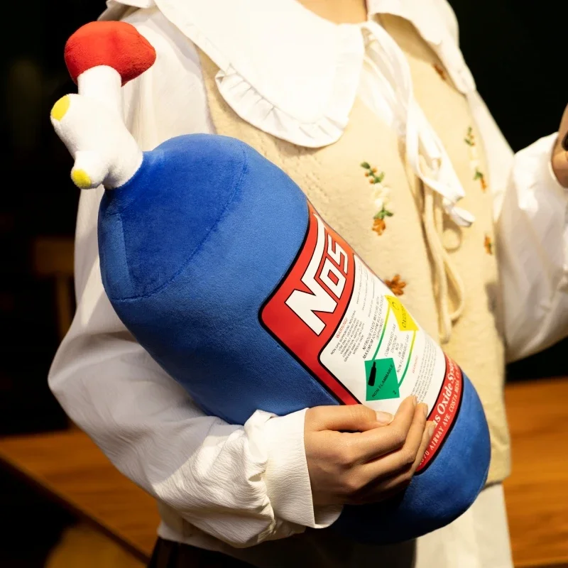 Cuscino in peluche con cilindri di azoto della vita reale 29 cm / 45 cm Cuscino morbido per la vita dell'auto Regalo per l'arredamento della stanza della personalità modificata