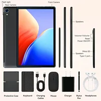 10 Inch Android 15 Tablet 8 Core Tablets 24(4+20)GB+128GB 1TB Expansion WiFi6 5MP+8MP Stylus Keyboard Mouse Headphone PC PAD Set 6