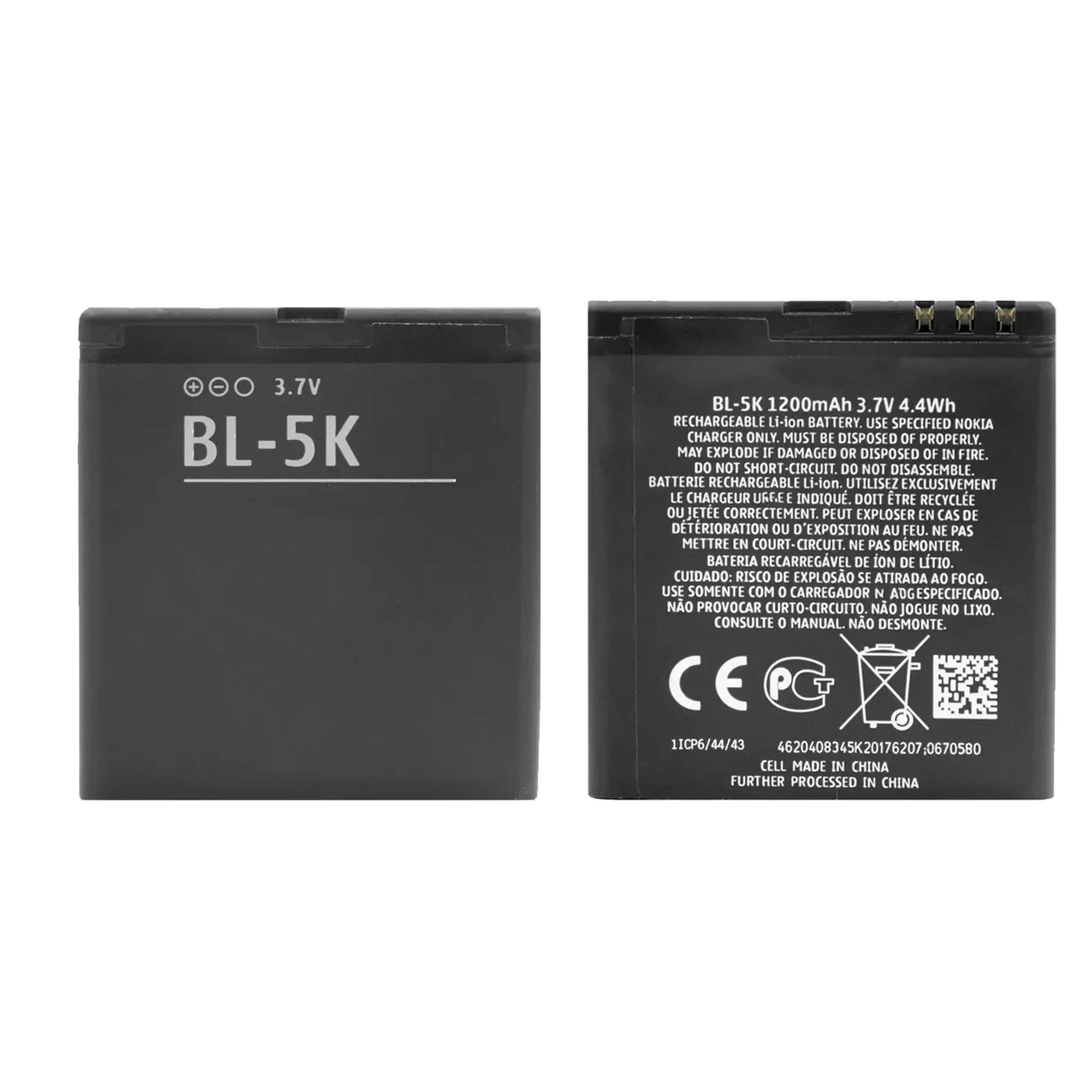 Neue 100% original BL-5K bl5k batterie für nokia c7 n85 n86 8mp X7-00/701 telefon batterien bateria