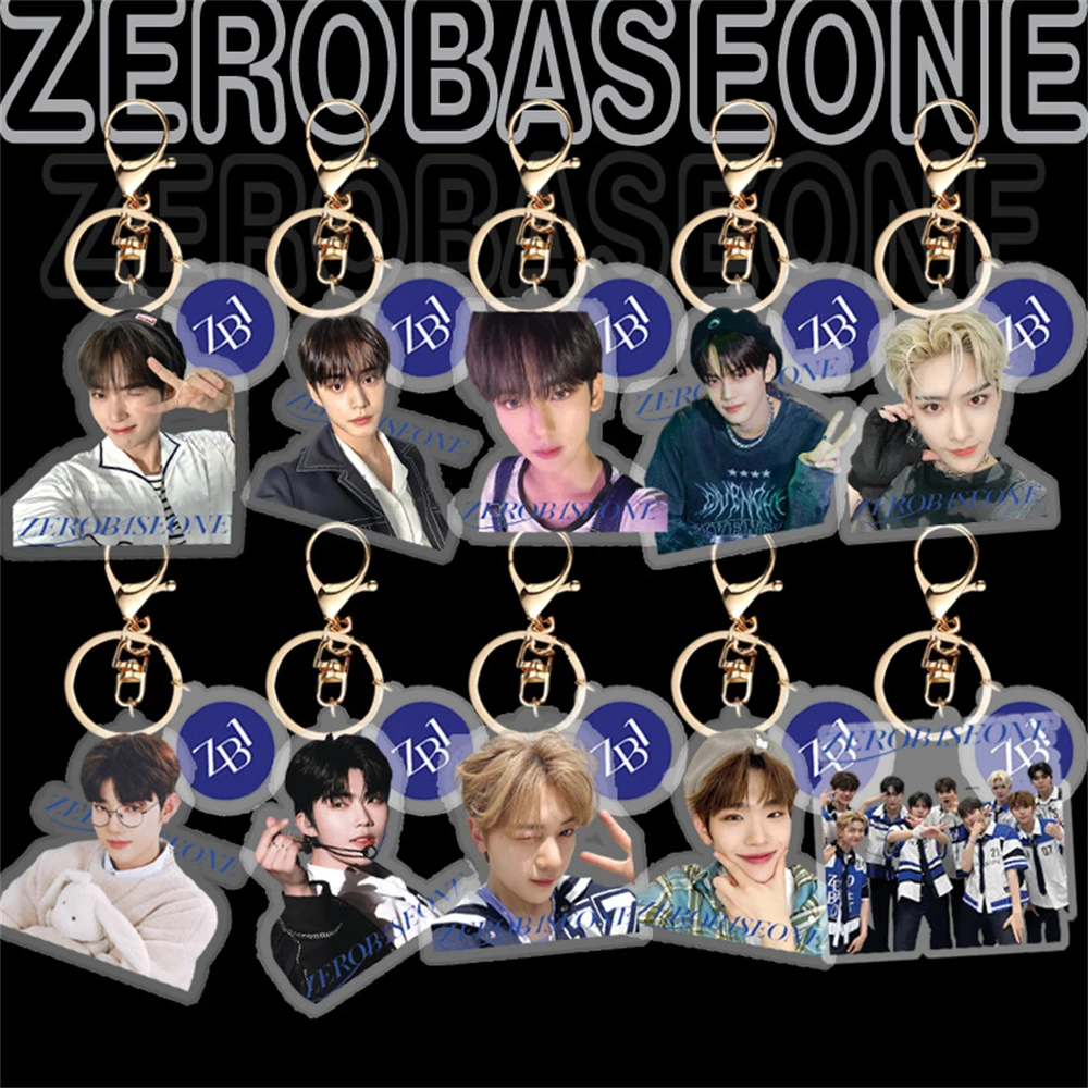 KPOP ZEROBASEONE Acrylic Keychain ZB1 ZHANGHAO HANBIN RICKY MATTHEW Keyring Pendant Bag Decor Accessories Fans Collection Gift