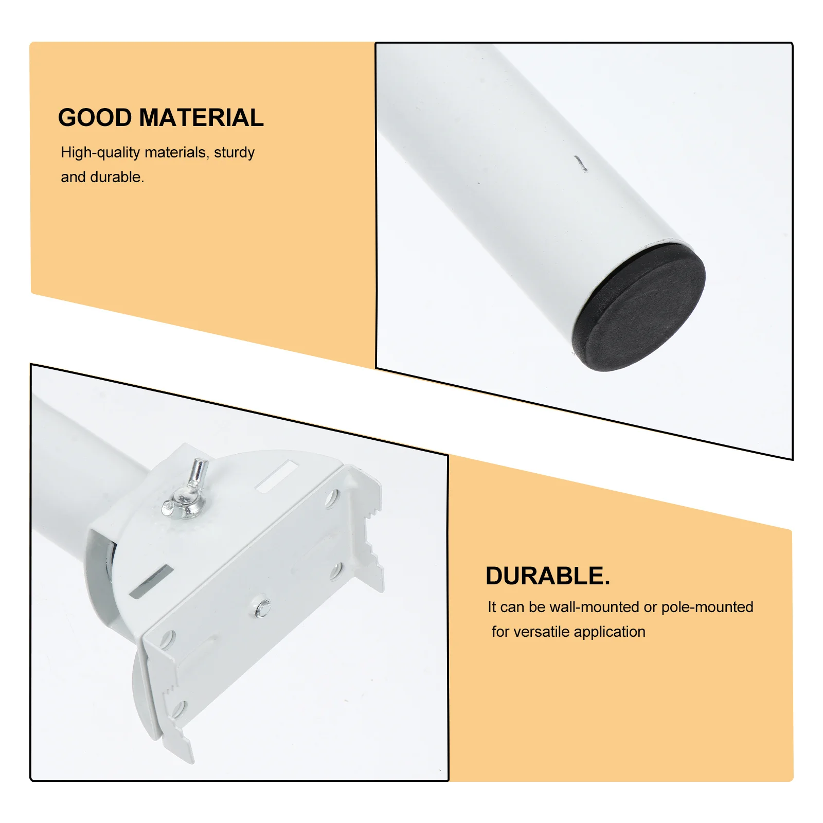 

Outdoor Antenna Mount Bracket for Wireless Surveillance System Heavy-Duty Steel Pole Mount Waterproof Rust-Resistant for Camera