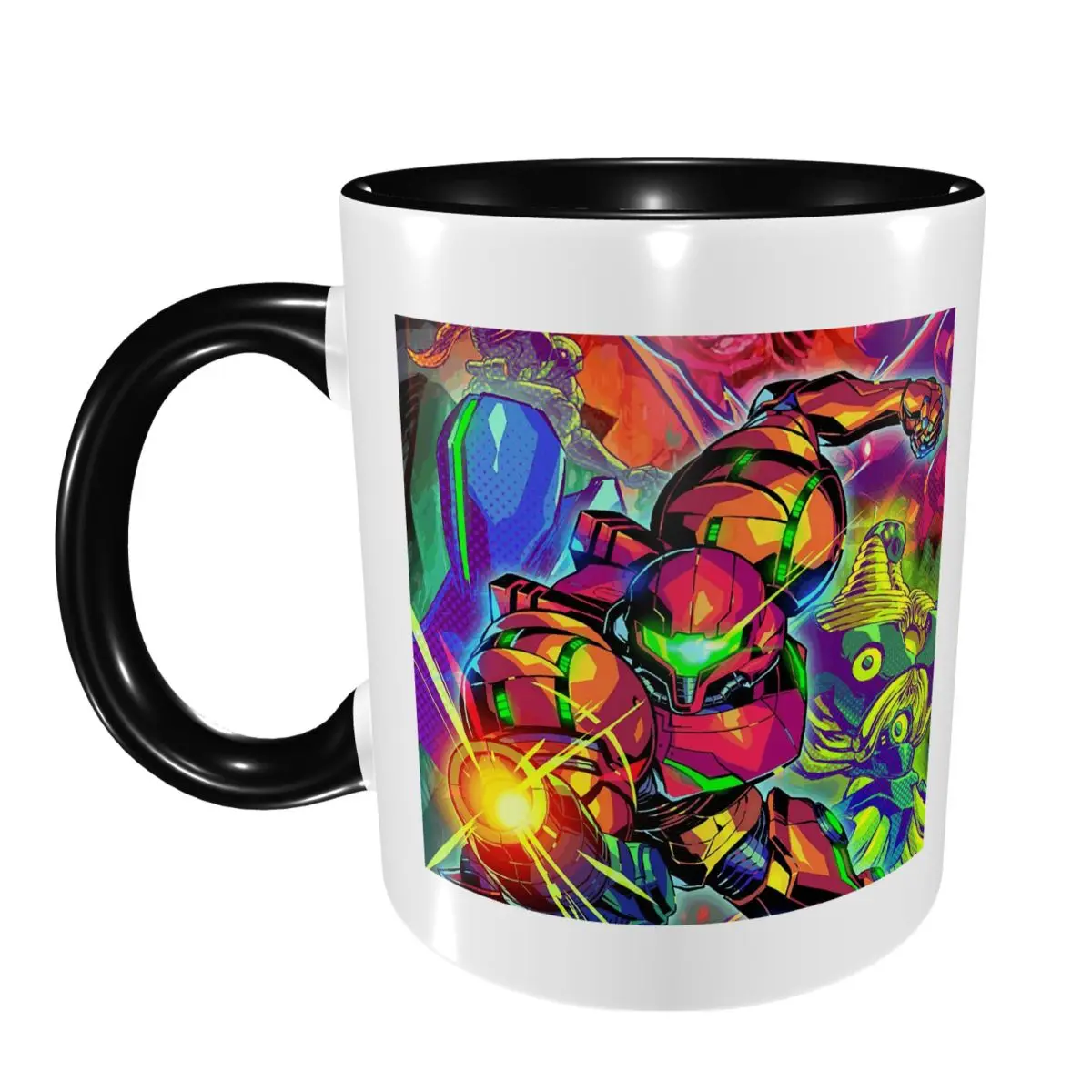 Metroid II Return Of Samus Mug Funny Ceramic Coffee Cups Tea Mugs Milk Cup Drinkware Gifts for Friends