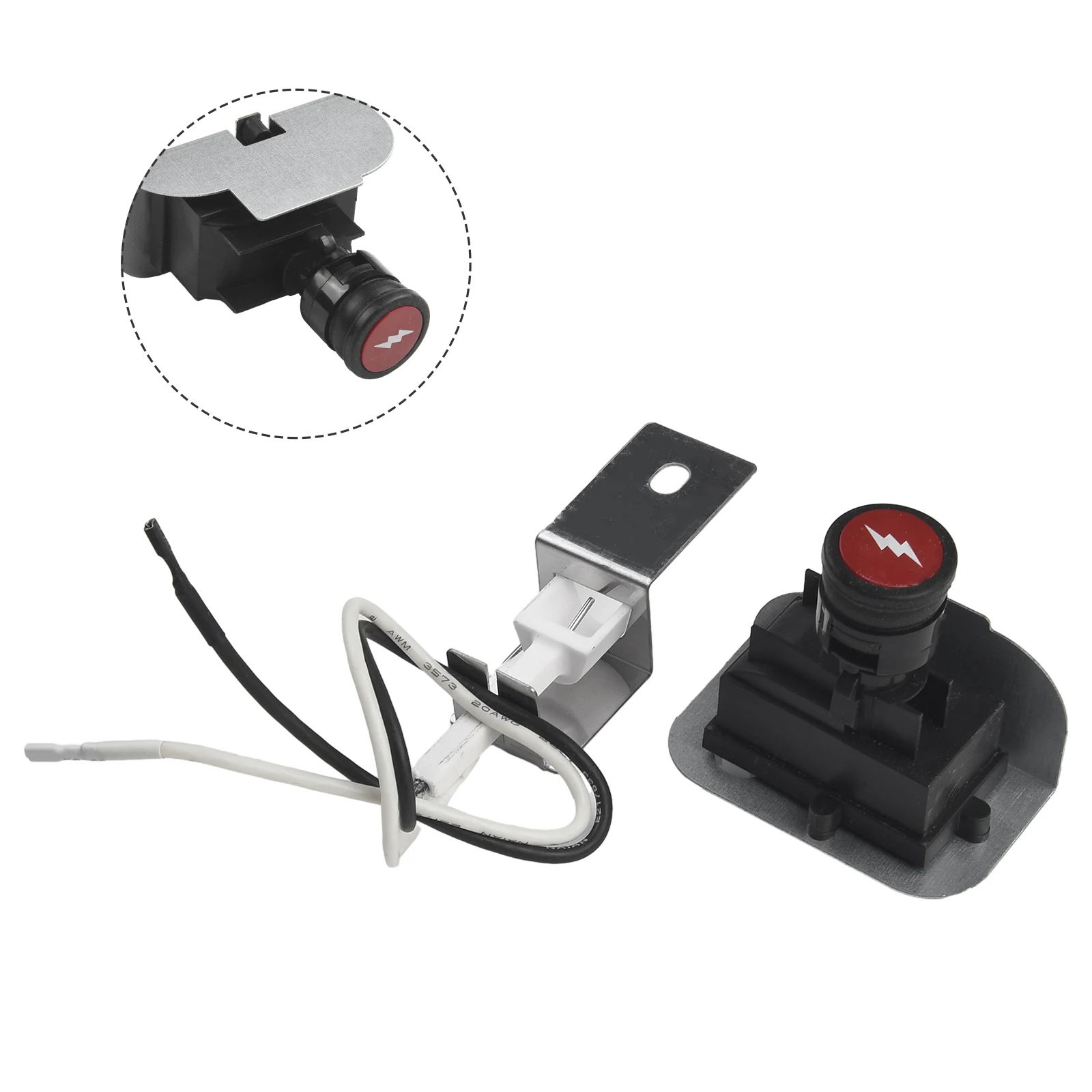 1set Ignition Button For Weber Q1200 Q2200 64868 Series Gas Grill Ignition Kit Outdoor BBQ Grill Gardening Replacement Parts