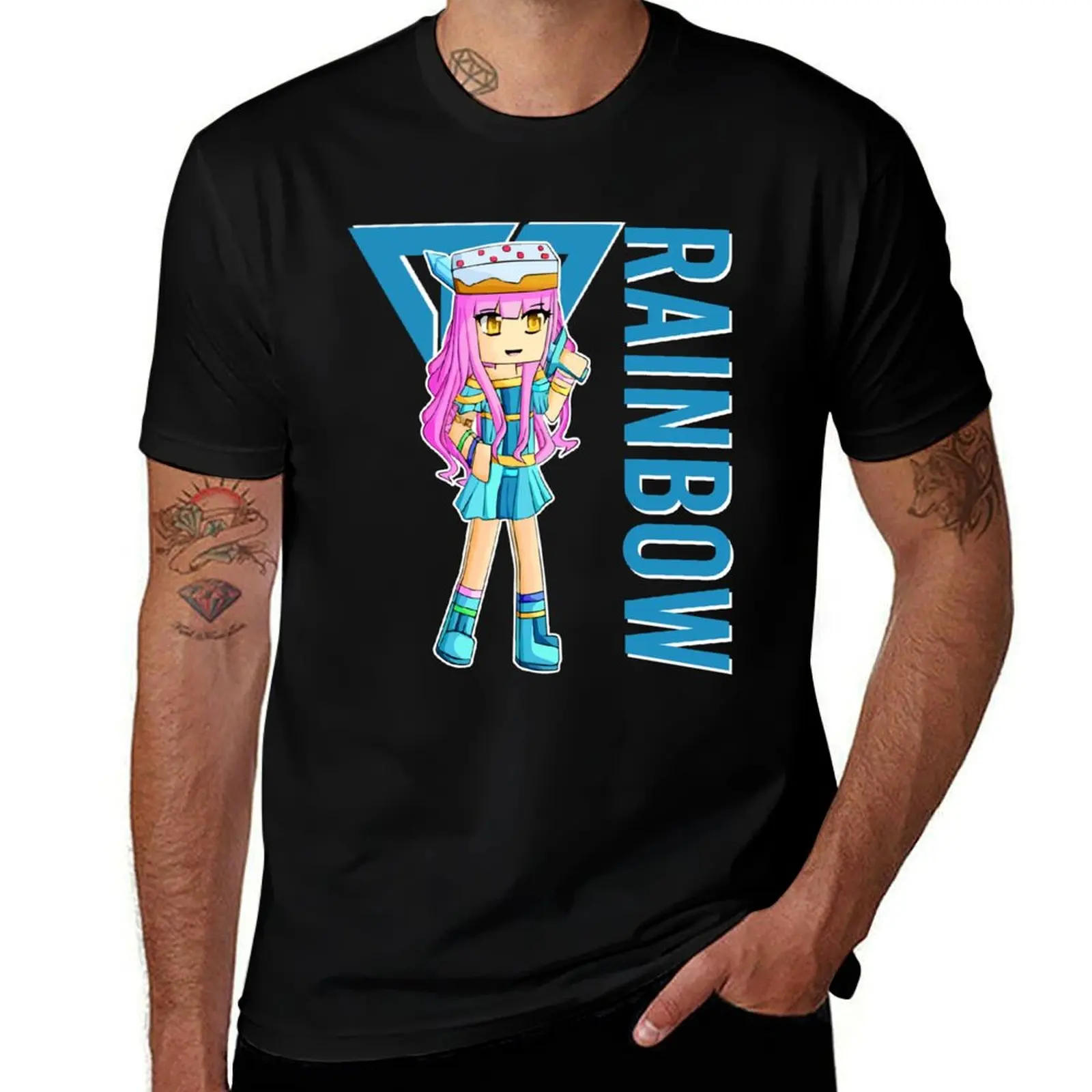 Футболка Rainbow Gamer Itsfunneh Funneh Krew Gamer Fan Art 2022, дышащая футболка с короткими рукавами для тренировок