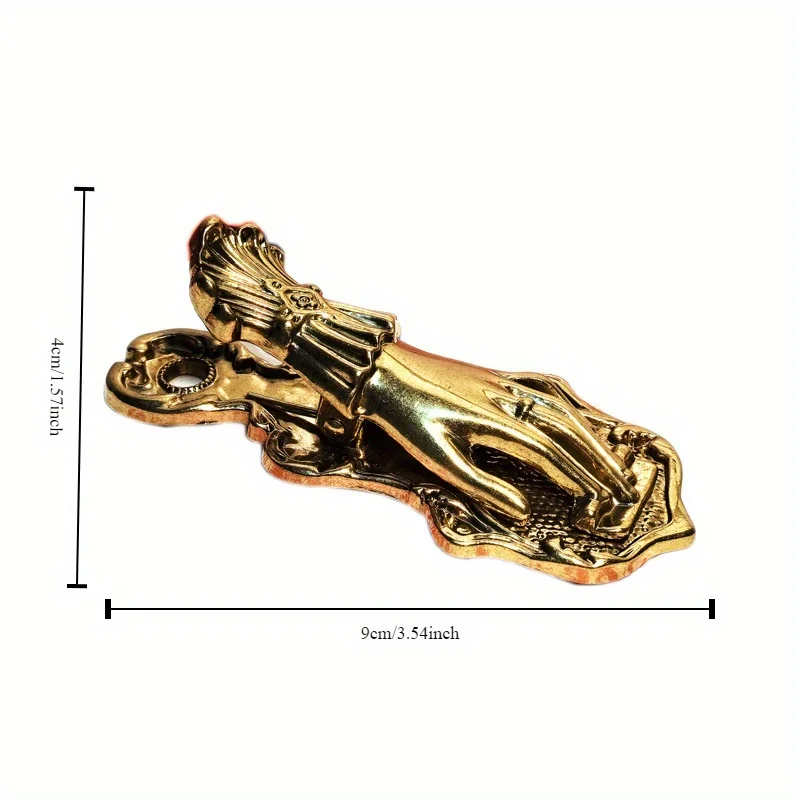 1Pcs Vintage Lady Hand Shapeed Brass Alloy Bookmark Clip Antique Junk Journal Decorative Clips Scrapbooking Stationery Supplies