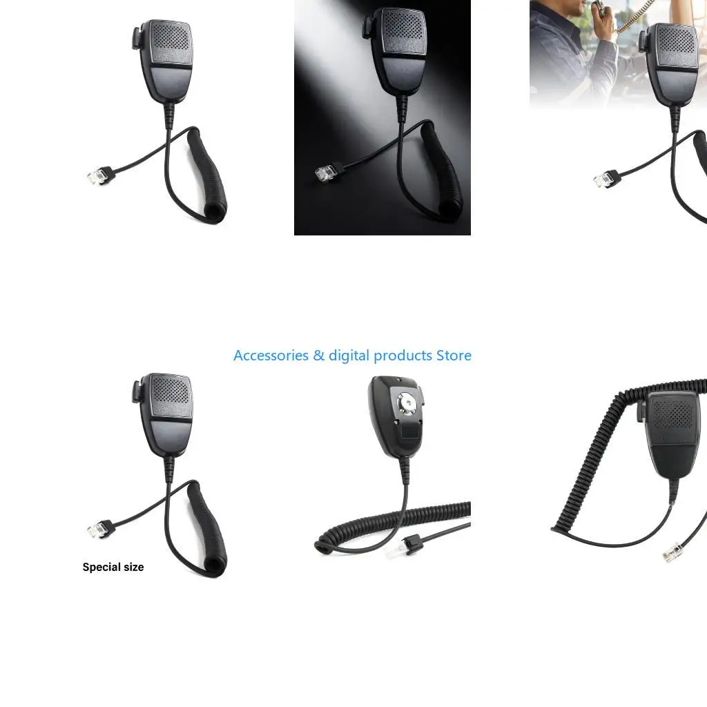 77JD Industrial Communication Radio Handset Universal Fit Design Anti Slip Grip Clear Sound