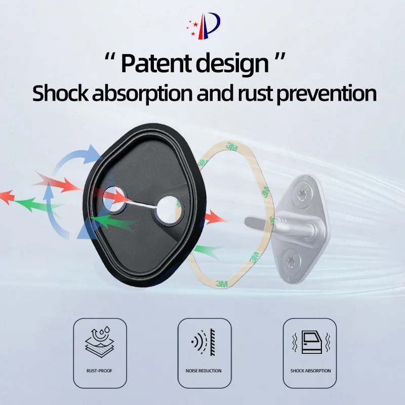 Silica Gel Door lock Case Car Door Lock Cover Door Check Arm Protector Cover For JEEP Wrangler  Gladiator Compass Cherokee