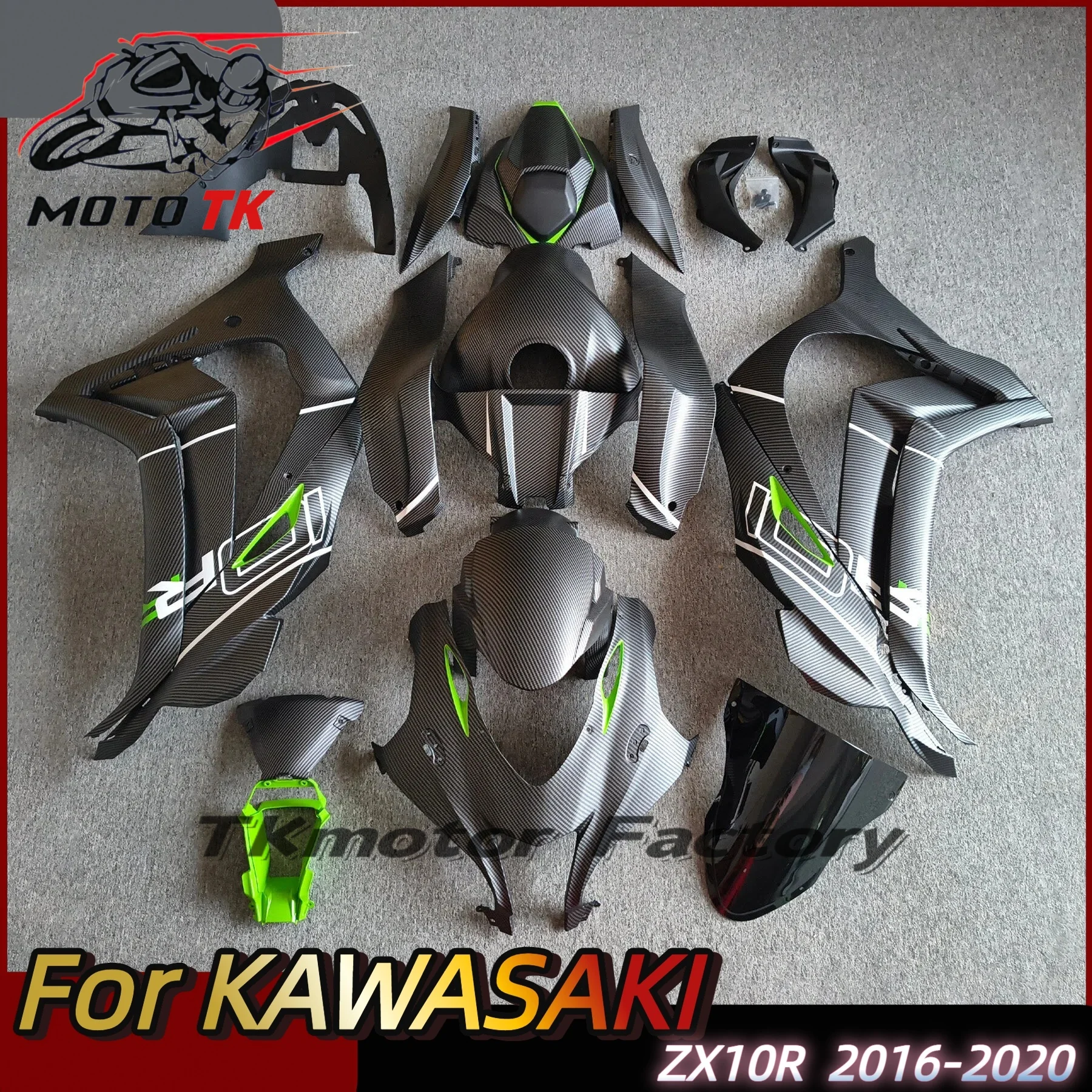 For ZX 10R 2016 2017 2018 2019 2020 Motorcycle Fairings for KAWASAKI ZX10R 16 17 18 19 20 Injection ABS Fairing Bodywork Kit
