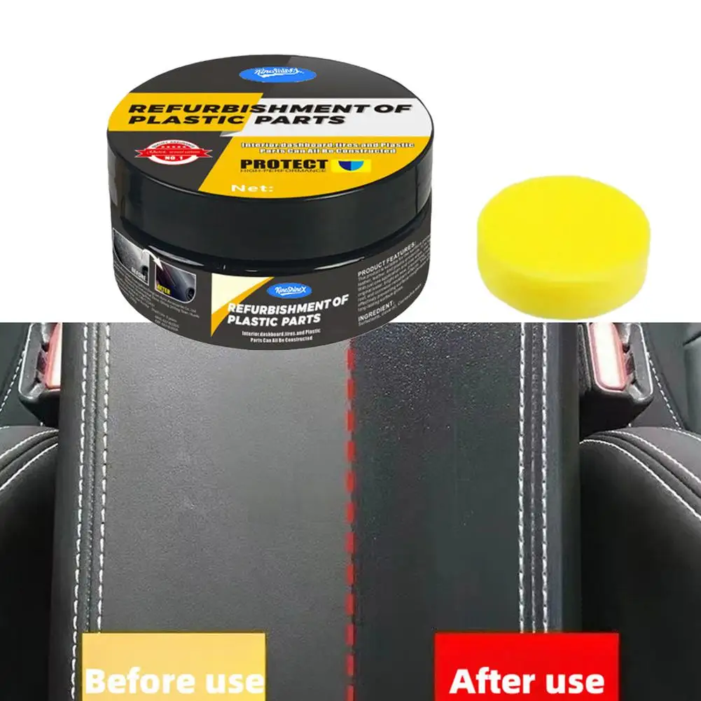 Automotive Plastic Repair Agent-interior And Plastic Polishing Wax, Scratch Repair Anti-aging Cream, Suitable For Tires