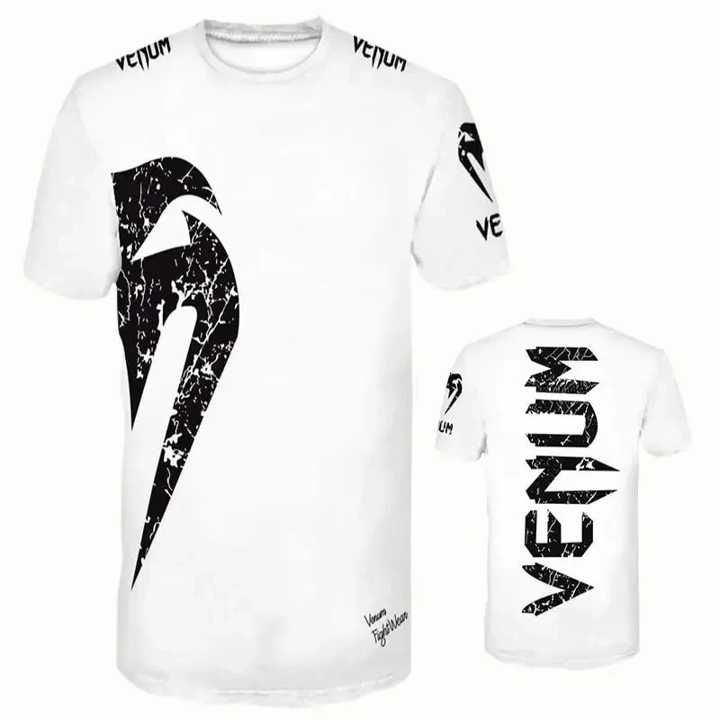 VENUM UFC Fight Night Appearance Venom Co-op Muay Thai Loose Dry Sports Training Fight T-shirt Fitness Training Sports Running