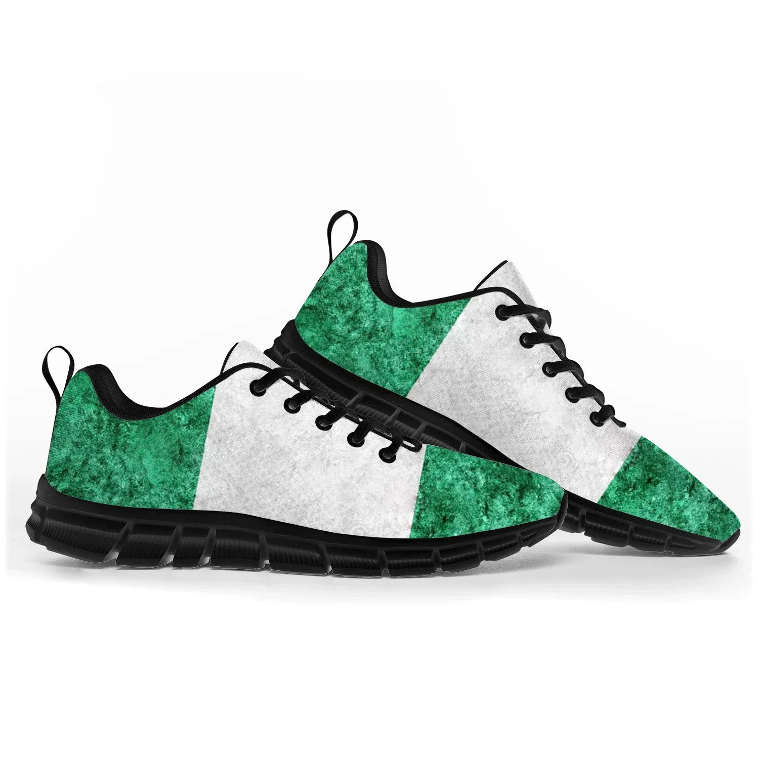 

Nigerian Flag Sports Shoes Mens Womens Teenager Kids Children Sneakers Nigeria Casual Custom High Quality Couple Shoes