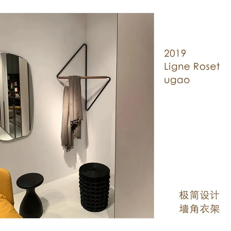 

Fashion High-End Minimalist Design Wall-Mounted Hanger Luxury Creative Personality Corner Hanger