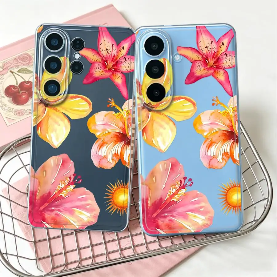 Case for Samsung Galaxy S26 Ultra S25 Edge S23Ultra Note 20 Ultra 10 S20 Plus S22 FE S23 Ultra S24 S21 Phone Cover Watercolor