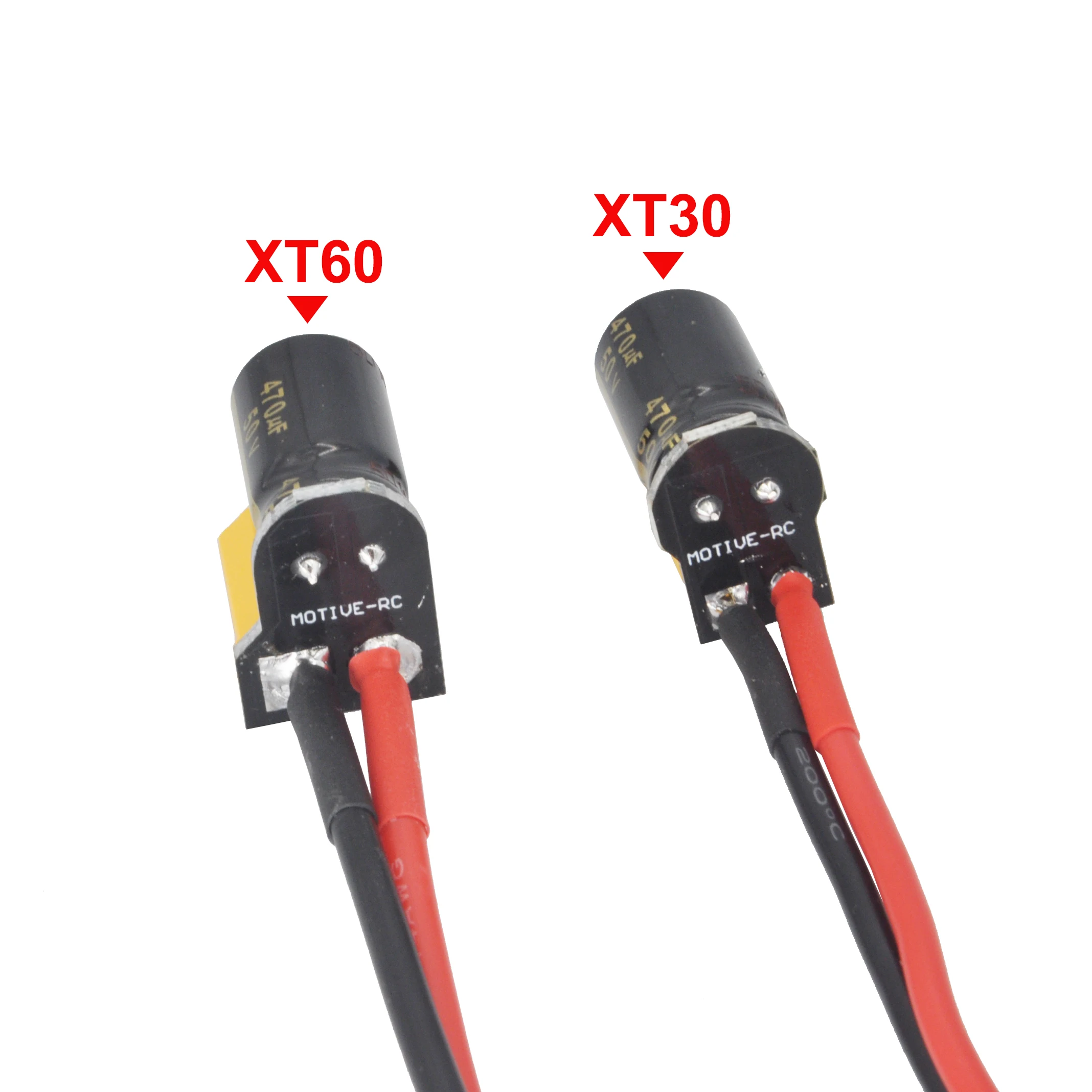 Câble de connecteur de prise mâle avec filtre de pointe de tension, pièces RC, puzzle, 470uF, 50V, FPV, ESC, PDB, 3-6s, batterie Lipo, compte 30, compte 60