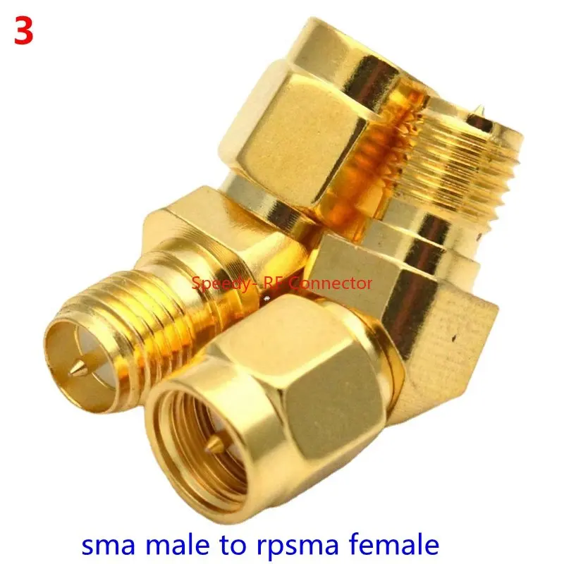 SMA 45 Degree 135 Degree Bevel Connector RPSMA to RP SMA 45 Degree for WIFI Race Goggle Antenna RF Fast Delivery Brass Copper