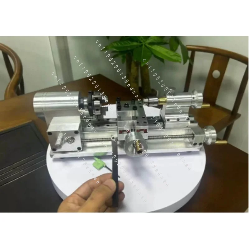 DIY Mini Lathe Multifunctional Household Woodworking Homemade Small Lathe Portable Desktop Micro-Lathe 110V-220V 100-2500r/min