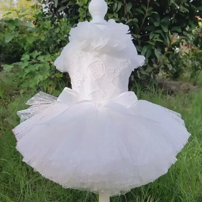 

Dog Wedding Dress Summer Pet Dog Clothes Cat Puppy Skirt Yorkshire maltese Pomeranian Poodle Bichon Pet Costume Dog Dresses