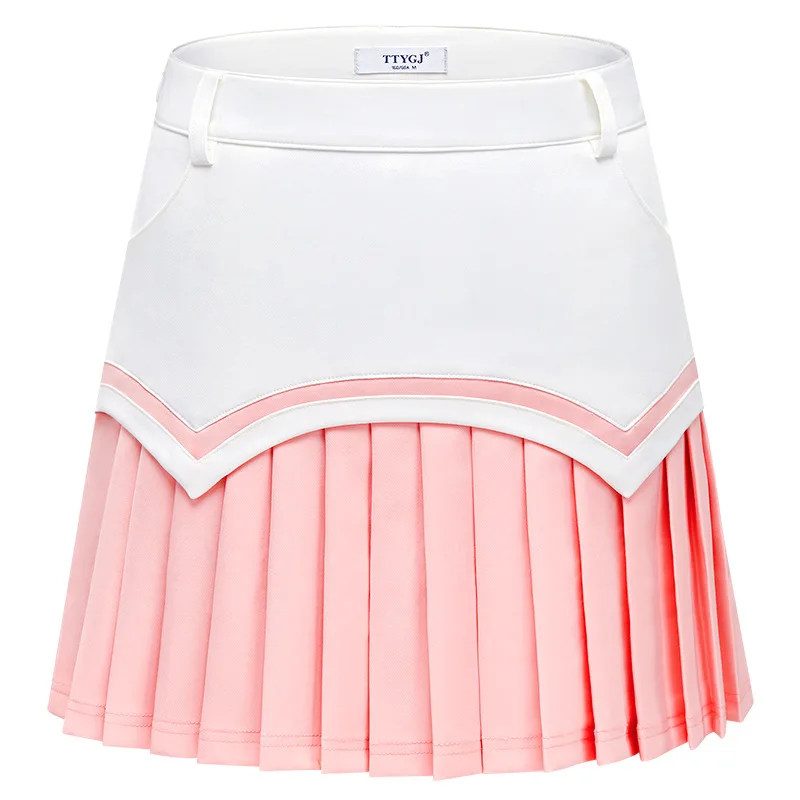 Falda de Golf ajustada para mujer, ropa de tenis, Falda plisada elástica, ropa deportiva informal, cadera cómoda, multicolor